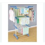 Quality Baby and Adult double pole 3 layer foldable hanger for drying clothes 