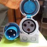 ABB 63A 3PIN INDUSTRIAL PLUG & SOCKET 2P*E 250V 50/60Hz IP67 - image 5