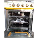 product_image_name-Scanfrost-Auto ignition Wooden design 60x60 All 4 euro gas burners with inbuilt oven, grill and rotisserie Cooker -3