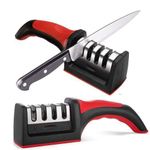 Generic kitchen knife sharpener, knife sharpener machine, knife sharpening machine, knife grinder, blade sharpener, kitchen blade sharpener, knife sharpening tool, manual knife sharpener, handheld knife sharpener - image 2