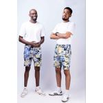 Bright fato Royal blue Batik shorts