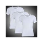 UBEY unisex 3in1  Plain  White Round Neck