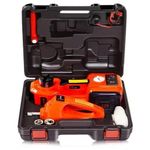 Din MarchInn 12V DC 5.Tons(11000lb) Electric Hydraulic Floor Jack And Tire Inflator Pump And Wrench