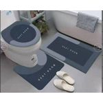 3 In 1 Toilet Anti Slip Footmat 