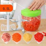 product_image_name-Generic-4 Blades Manual Meat Grinder 0.5L Vegetable Cutter-1