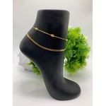 2 in 1 Quality  Non Tarnish Anklets Leg Chain For Ladies