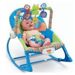 Comfortable infant to toddler rocker 