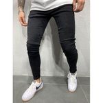 Men's Plain  Black Jeans