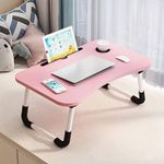  portable pink foldable laptop bed table