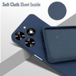 Generic Tecno Spark 40 smooth protective silicone back case...Blue - image 3