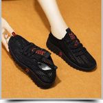 product_image_name-Fashion-Women sneakers - Ladies shoe for casual - comfortable flexible sole shoes - black-2