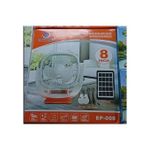 EASY POWER Rechargeable Solar Fan with Speaker EP-008 – 8 Inch
