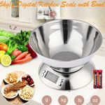 Generic   Stainless Steel Kitchen Digital Scale With Bowl - image 2