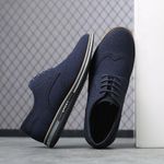 product_image_name-Generic-Mens Loafers Big Size Leather Shoes Nubuck Casual Shoes Blue Men's Formal Shoes-2
