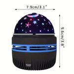 Generic USB Star Projector Light 360° Rotating Starry Sky Lamp Colorful LED Party Stage Atmosphere Light - image 6
