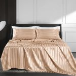 Generic Soft Silk 4-Piece Bedding Set (Duvet Cover, Flat Sheet, Pillowcases)