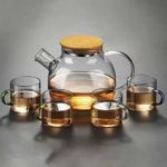 Borosilicate glass jug and cup  