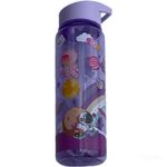 Generic Kids Transparent Straw space Water Bottle purple 850ml - image 2