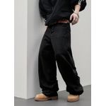 product_image_name-Fashion-Flip Straight Jean Pant Trouser- Black-3