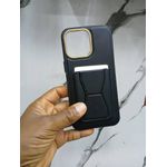 product_image_name-Premium-Quality Leather Texture Magsafe Support with wallet card holder and kickstand For iPhone 13 Pro -1