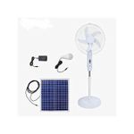 16 Inches Standing 5 Blade 3 Speed Solars Electric Powered Fan