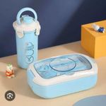 Generic Easy lunch box set, contained lunch plate and water bottle 2in1 - image 3
