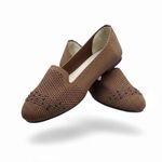 product_image_name-Lomanice-Women’s Mesh Flat Shoes – Stylish Comfortable Slip-On-Brown (VB209BR)-3