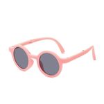 product_image_name-Fashion-Candy pink folding Round Sunglasses for kids -1