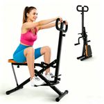 Generic Foldable Abdominal Trainer Machine With LCD Display Black Home Gym Workout Equipment - image 8
