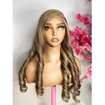 Soft Bouncy Curly Hair Wig With T Frontal