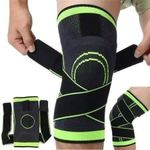 Adjustable Compression Knee Support Brace with Pressure Straps