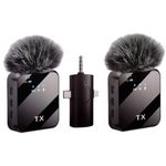 product_image_name-TX-Dual Wireless Rechargeable Lavalier Microphone With Receiver For Android, iPhone & DSLR Camera-3