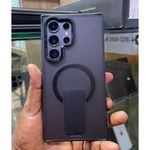 Full Samsung Galaxy S25 ultra 5g Ather-effect Case With Integrated Stand