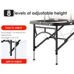 product_image_name-Generic-Professional Massage Table Portable 3 Folding Lightweight Facial Salon Spa Tattoo Bed Height Adjustable with Carrying Bag & Aluminium Leg.-4