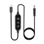 Type-C to DC Converter Cable 5v to 12v Fast Charging Adapter For Router TV Box & More