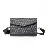 product_image_name-Fashion-Men’s PU Leather Pyramid Pattern Crossbody Bag – Stylish & Functional-1