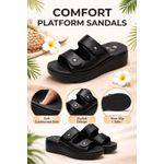J.M Weston Women’s Comfortable Platform Slide Sandals .