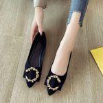product_image_name-BLWOENS-Women's comfortable flat shoes dress casual round toe flat shoes - Black-1
