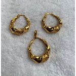 SUNNICE Hollow Shaped Hoop Earrings which are 18K gold plated. 