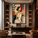 Generic Abstract Elegant Woman Framed Wall Art - image 2