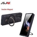 Samsung Galaxy Z Fold 5 Quality Leather Case with adjustable kickstand ring