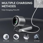 product_image_name-Generic-Handheld Turbo Fan, 5 Gear Wind, Battery Operated, Up to 12 Working Hours, 3 IN 1 Hand Fans with Air Turbo Tech Cooling Fan for Outdoor Activities, Travel, Beach (Black)-2