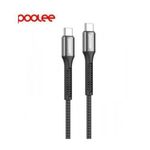 POOLEE C227 60W PD Fast Type-C To Type-C 2M Braided Cable Cord