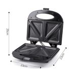 2-slice non-stick sandwich maker and bread toaster 1pc