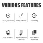 product_image_name-Generic-Metal Repair Glue Paste High Temperature Glue Instant Cold Welding Super Glue, Industrial AB Caster Glue High Strength Bonding Sealant Strong Casting Welding UV Activation,& Metal Bonding Gel for Iron,Repairs-Strong Adhesive for DIY,Hobbyists,Metalwork-5