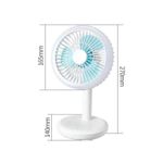 DURATION POWER DP-7632 Rechargeable Fan – Portable Desk & Table Fan with Adjustable Speed - image 3