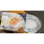Generic Microwave safe 3pcs oven glass baking plate - image 3
