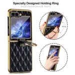 Generic Samsung galaxy Z Flip 6 Leather bubble Case with Ring Holder 5g