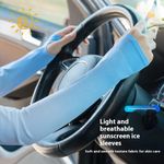 Generic  Ice UV Sun Protection Cooling Compression Arm Sleeve Unisex - image 5