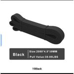 Elastico 7 35-85LBS Elastic Exercise Resistance Band BLACK